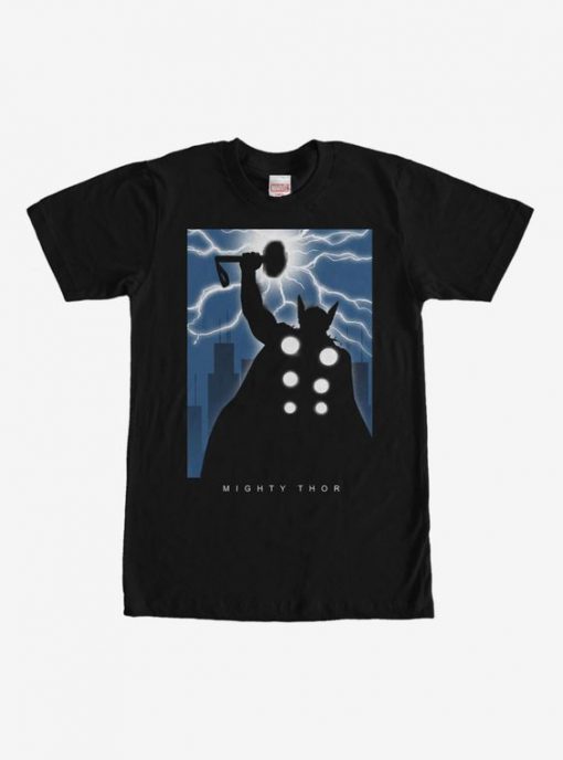 Mighty Thor Thunder Silhouette T-Shirt EL30