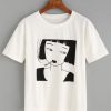 Motif Fille De Fumer T-Shirt EM01