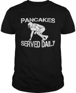 Pancakes Served American Football T-Shirt DV01