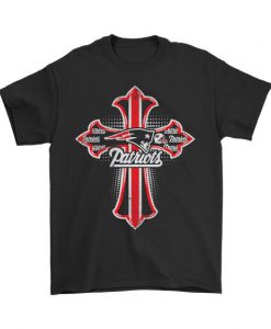 Patriots Logo On Black T-Shirt DV01