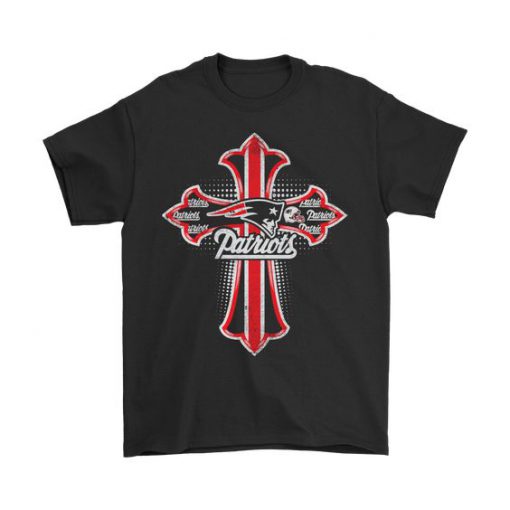 Patriots Logo On Black T-Shirt DV01