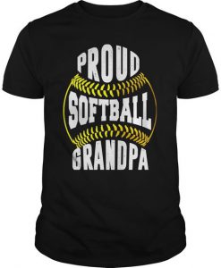 Proud Softball Grandpa T-Shirt AV01