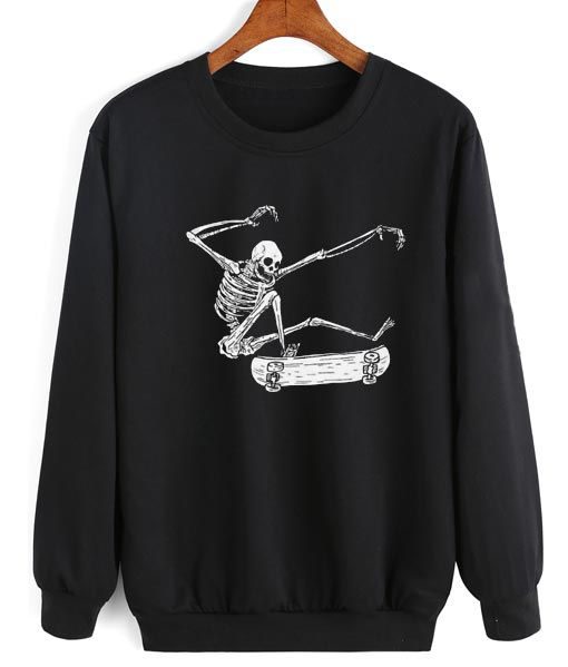 Skateboarding Skeleton Sweatshirt AZ01