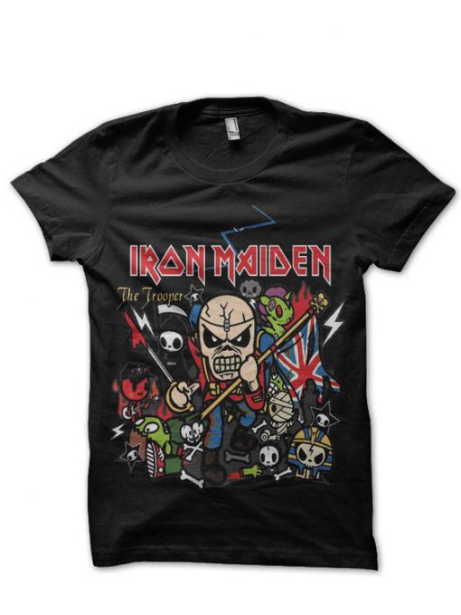 Tokidoki Iron Maiden Black T-Shirt EL31