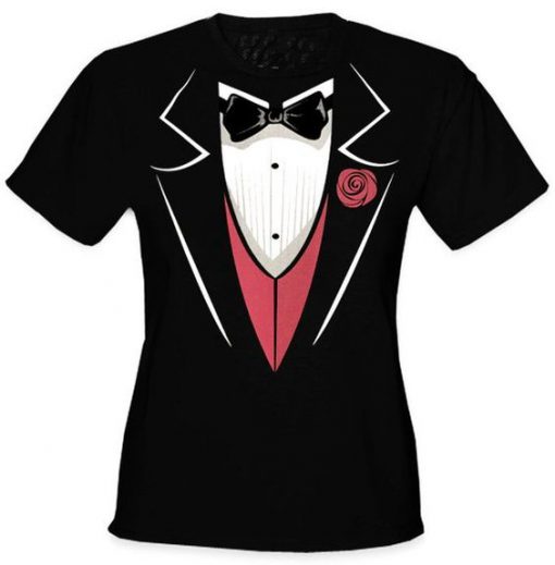 Tuxedo With Pink T-Shirt FR28