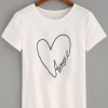 White Heart T-Shirt FR31