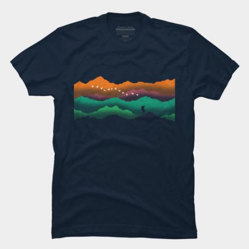 colorful mountain T-Shirt AV01