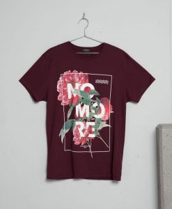 print letras e flores T-Shirt AV01