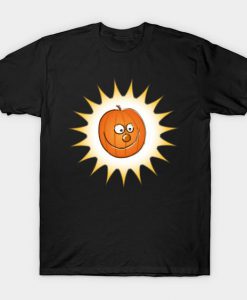 smiley, glowing Hallowe'en T-shirt AI01