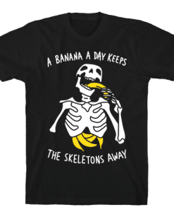 Bananas skeleton tshirt FD29N