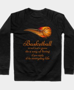 Basketball Slogan Sweatshirt SR30N