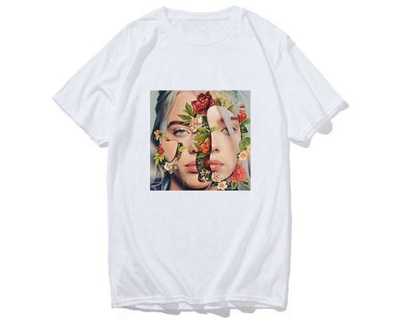 billie eilish flower shirt