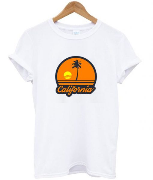 California Sunset Beach T-Shirt N12AZ