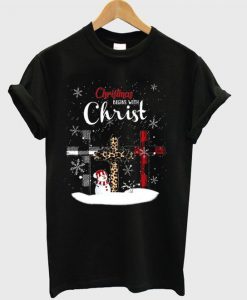 Christmas begins with christ t-shirt Fd29N