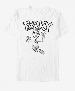 Doodle Fork White T-Shirt N22FD