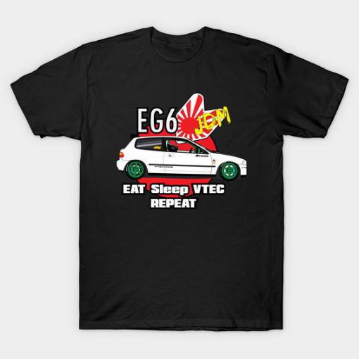 EG6 JDM Racing Tshirt EL20N