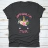 Fifth Birthday Girl T-Shirt VL1N