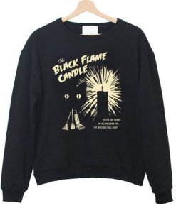Flame candle sweatshirt NR21N