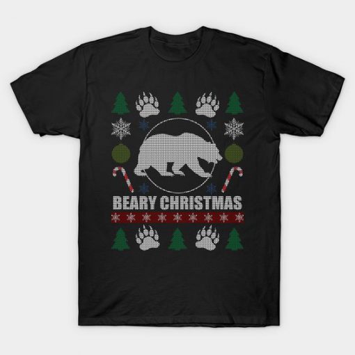 Gay Bear Beary Christmas Tshirt EL20N
