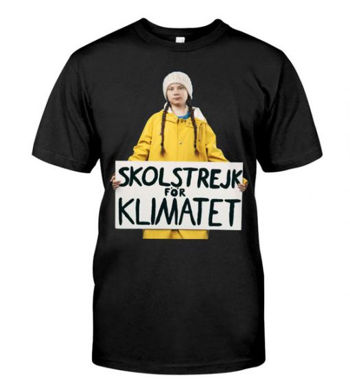 Greta Thunberg Sketch Art T-shirt FD7N