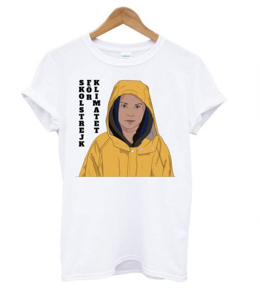 Greta Thunberg White T shirt FD7N