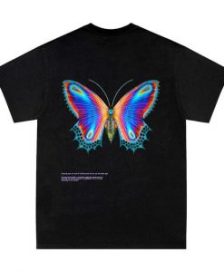 Halsey Multicolor Butterfly T-Shirt AI7N