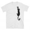 Hanging Black Cat T Shirt ER13N