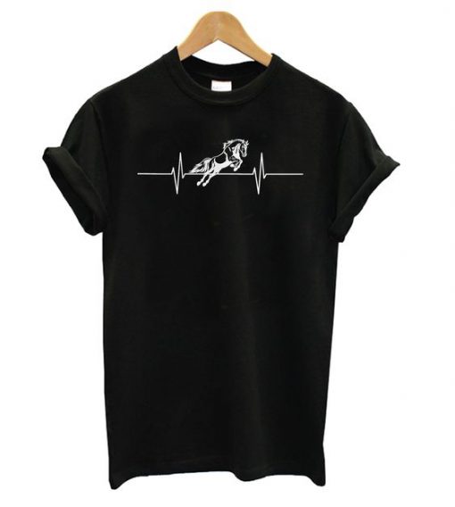 Heartbeat Horse T shirt FD7N