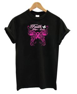 Hope Love Breast Cancer T shirt FD7N