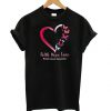 Hope Love Pink Butterfly T shirt FD7N