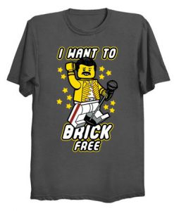 I want to brick free T-shirt N25FD