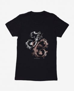 Initials Typography Womens T-Shirt ER6N