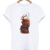 Owl And Books T-Shirt N12AZ