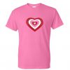 Pink Love Heart T-Shirt N12AZ