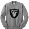 Raiders one love sweatshirt N22NR