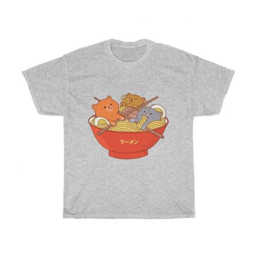 Ramen Noodles Cats T- Shirt ER13N