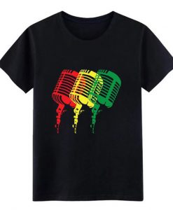 Reggae Microphone T Shirt SR13N
