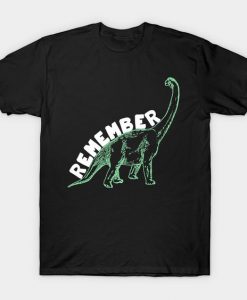 Remember Dinosaurs T Shirt SR30N