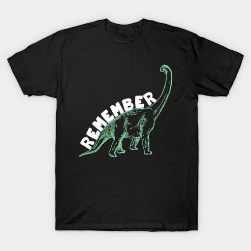 Remember Dinosaurs T Shirt SR30N