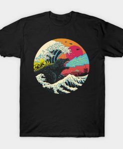 Retro Wave Kaiju t-shirt. N27NR