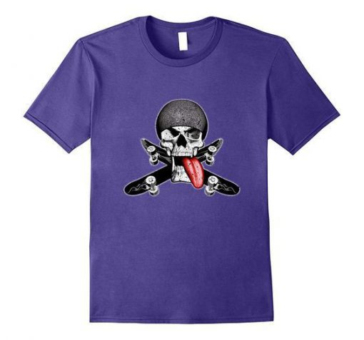 Skater Skull Skateboards T-Shirt AZ20N