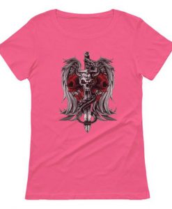 Skull Sword Dragon Apparel Women T-Shirt AI7N