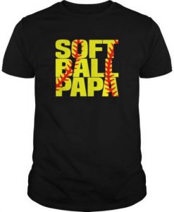 Softball Papa T-Shirt AR20N