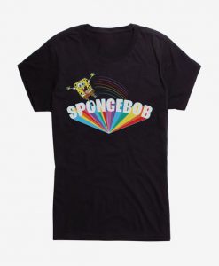 Spongebob Big Font Rainbow T-Shirt N22FD