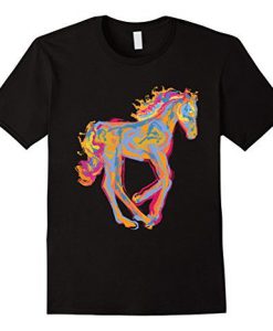 The horse watercolor Tshirt FD29N