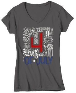 Typography America T-Shirt ER6N
