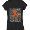 Typography Fighter Ribbons TShirt ER6N