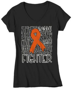 Typography Fighter Ribbons TShirt ER6N