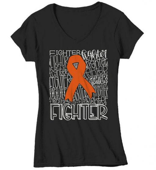 Typography Fighter Ribbons TShirt ER6N