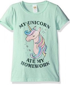 Unicorn Ate My Homework Tshirt EL5N